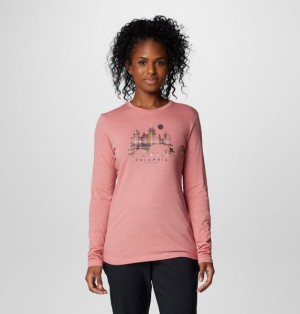 Women Columbia Hidden Haven™ LS T-Shirt Pink | US-YARUFQ-936