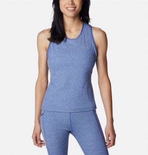 Women Columbia Hike™ II Technical Tank Top Blue | US-BVRXQN-396