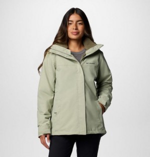 Women Columbia Hikebound™ II Waterproof 3 In 1 Jackets Green | US-KMJNQT-217