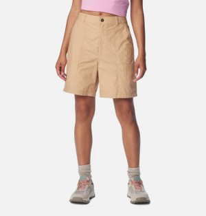 Women Columbia Holly Hideaway™ Washed Out Bermuda Shorts Khaki | US-OYCFLP-875