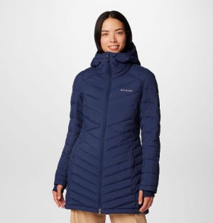 Women Columbia Joy Peak™ II Hooded Mid Insulated Jackets Navy | US-BPDIUW-562