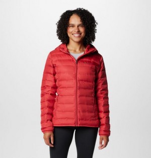 Women Columbia Lake 22™ II Hooded Down Jackets Red | US-BMPCFG-973