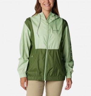 Women Columbia Lily Basin™ Colorblock Insulated Jackets Olive | US-BZMUPA-079