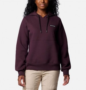 Women Columbia Marble Canyon™ Heavyweight Hoodie Burgundy | US-QXDVZG-157