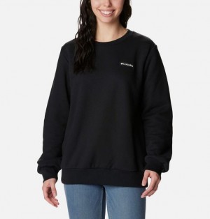 Women Columbia Marble Canyon™ Heavyweight Sweatshirts Black | US-GWIJRO-831