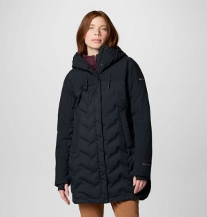 Women Columbia Mountain Croo™ III Waterproof Hooded Mid Down Jackets Black | US-WJMHRI-296