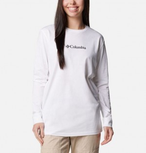 Women Columbia North Cascades™ Long Sleeve T-Shirt White | US-VCAERG-936