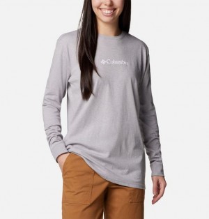 Women Columbia North Cascades™ Long Sleeve T-Shirt Grey | US-NQGASW-073