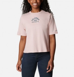 Women Columbia North Cascades™ Relaxed T-Shirt Pink | US-SVZCHP-940