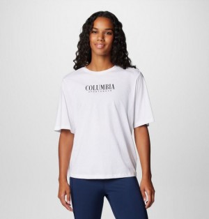 Women Columbia North Cascades™ Relaxed T-Shirt White | US-QDVCPF-832