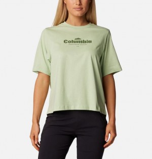 Women Columbia North Cascades™ Relaxed T-Shirt Olive | US-EGCHPB-047