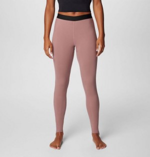 Women Columbia Omni-Heat™ Midweight Base Layer Pants Pink | US-BMCFXZ-280