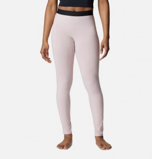 Women Columbia Omni-Heat™ Midweight Base Layer Pants Pink | US-WHPMFR-850