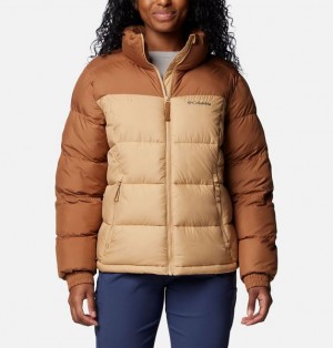 Women Columbia Pike Lake™ III Insulated Puffer Jacket Brown | US-VBWZRY-251