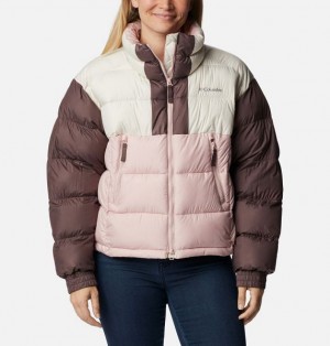 Women Columbia Pike Lake™ II Cropped Puffer Jacket Pink | US-PAQRYG-987