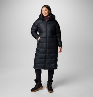 Women Columbia Pike Lake™ II Long Puffer Jacket Black | US-GQFXPC-493