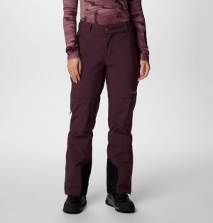 Women Columbia Platinum Peak™ II 3L Waterproof Ski Pants Burgundy | US-EIXCMA-308