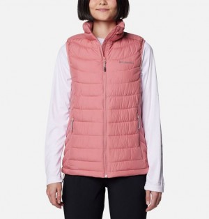 Women Columbia Powder Lite™ II Insulated Vest Pink | US-TWBFAG-235