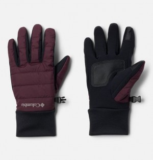 Women Columbia Powder Lite™ II Insulated Gloves Burgundy / Black | US-FVLPKM-591