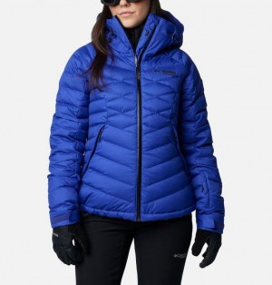 Women Columbia Roaring Fork™ II Waterproof Down Ski Jackets Blue | US-MTWOES-931