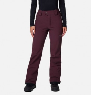 Women Columbia Roffee Ridge™ VI Ski Pants Burgundy | US-GZWDQM-701