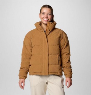 Women Columbia Ruby Falls™ II Novelty Sherpa Puffer Jacket Brown | US-IEGSRO-735