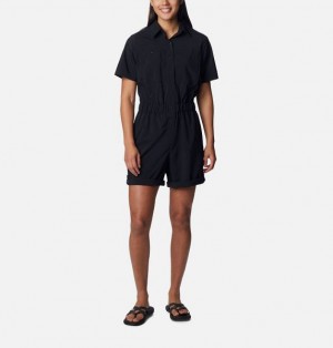 Women Columbia Silver Ridge Utility™ Rompers Black | US-RHZVNB-654