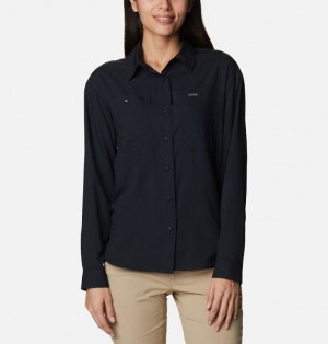 Women Columbia Silver Ridge Utility™ Technical Shirts Black | US-FKOSBE-805