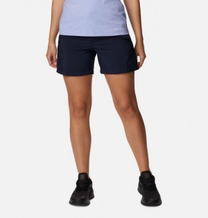 Women Columbia Silver Ridge Utility™ Walking Shorts Navy | US-GQOLHY-651