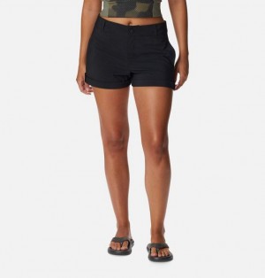 Women Columbia Silver Ridge Utility™ Walking Shorts Black | US-KIMQUG-413