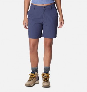 Women Columbia Summit Valley™ Hiking Shorts Navy | US-CGDFUL-029