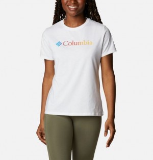 Women Columbia Sun Trek™ Technical Graphic T-Shirt White | US-VMIQPF-349