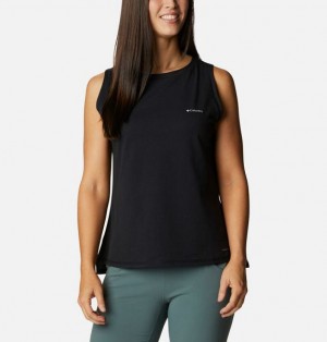 Women Columbia Sun Trek™ Technical Tank Top Black | US-JPYTRX-127