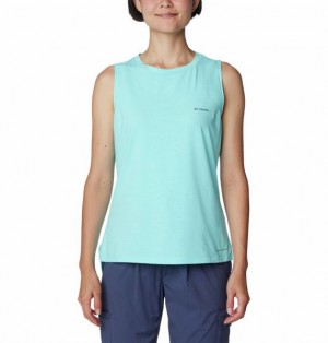 Women Columbia Sun Trek™ Technical Tank Top Turquoise | US-SFIBGK-651