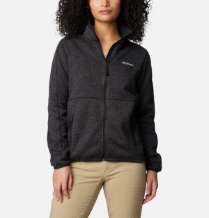 Women Columbia Sweater Weather™ II Fleece Jackets Black | US-IHQNTG-960