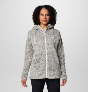 Women Columbia Sweater Weather™ II Sherpa Fleece Jackets Grey / White | US-ZPGDOR-250