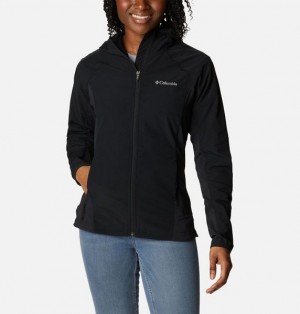 Women Columbia Sweet As™ Softshell Hooded Jackets Black | US-YKLGDP-405