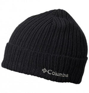 Women Columbia Watch Cap Beanie Black / Black | US-HXUZLN-250