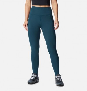 Women Columbia Windgates™ High-Rise Leggings Navy | US-VOWRTG-592