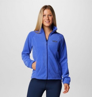 Women Columbia WoBenton Springs™ Full Zip Fleece Jackets Blue | US-MFUATI-690