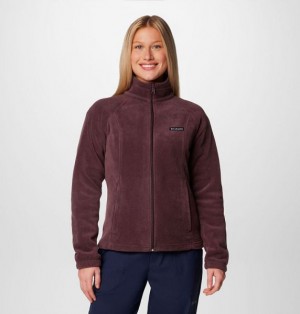 Women Columbia WoBenton Springs™ Full Zip Fleece Jackets Burgundy | US-AKZOIV-402