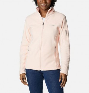 Women Columbia WoFast Trek™ II Fleece Jackets Coral | US-QVZLGS-495