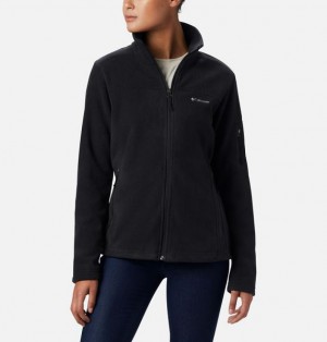 Women Columbia WoFast Trek™ II Fleece Jackets Black | US-DKRWIH-056