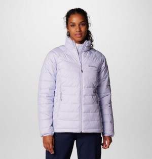 Women Columbia WoPowder Lite™ II Hooded Insulated Jackets Blue | US-UBNJYX-271