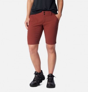 Women Columbia WoSaturday Trail™ Long Shorts Brown | US-MOETSD-987