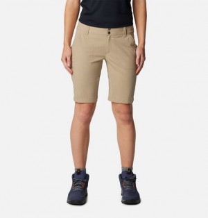 Women Columbia WoSaturday Trail™ Long Shorts Brown | US-BWNAEK-571