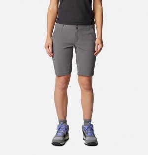 Women Columbia WoSaturday Trail™ Long Shorts Grey | US-HFVPKM-568