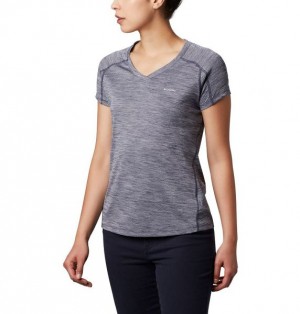 Women Columbia Zero Rules™ Technical T-Shirt Navy | US-UBHOGA-681