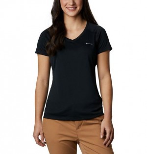 Women Columbia Zero Rules™ Technical T-Shirt Black | US-SGCTVQ-806