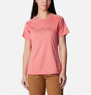 Women Columbia Zero Rules™ Technical T-Shirt Pink | US-FEUAGS-186